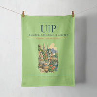 Thumbnail for Quimper–Cornouaille Airport (UIP) design on light green towel