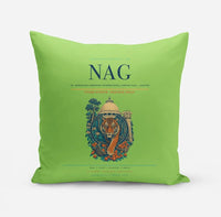 Thumbnail for Dr. Babasaheb Ambedkar International Airport (NAG) design on light green pillow