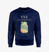 Thumbnail for Yangyang International Airport (YNY) design on navy blue sweatshirt