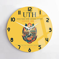 Thumbnail for Udon Thani International Airport (UTH) design on yellow no frame wall clock
