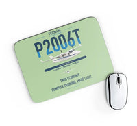 Thumbnail for Tecnam P2006T design on light green rectangle mouse pad