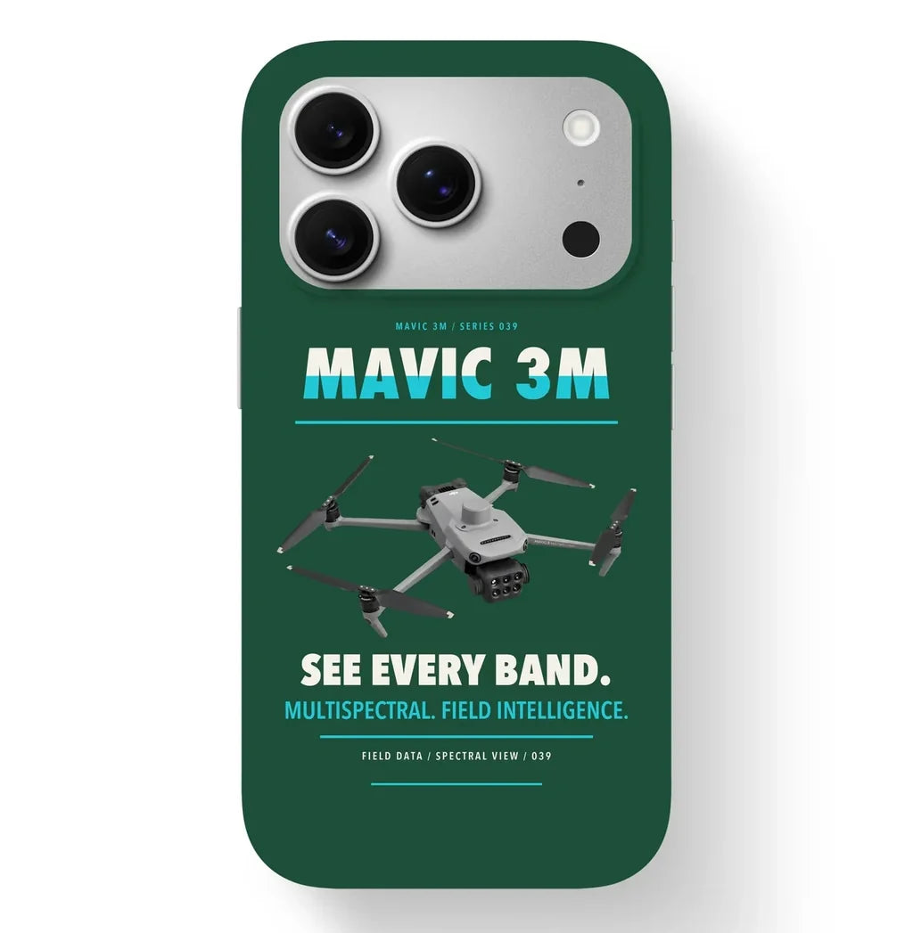DJI Mavic 3 Multispectral Case design on dark green iphone case