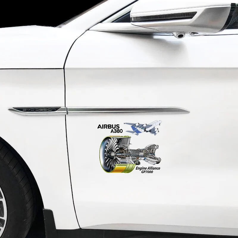 Airbus A380 Car Sticker - view 4