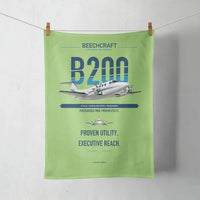 Thumbnail for Beechcraft King Air B200 design on light green towel