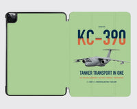 Thumbnail for Embraer KC-390 Millennium design on light green ipad tablet case
