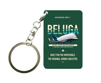 Thumbnail for Airbus A300-600ST BelugaST Key Chain design on dark green key chain