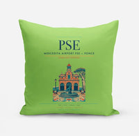 Thumbnail for Mercedita Airport (PSE) design on light green pillow