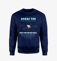 Thumbnail for DJI Agras T40 design on navy blue sweatshirt