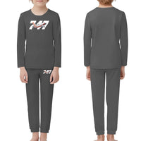 Thumbnail for Super Boeing 747 Intercontinental children pajamas - Gray