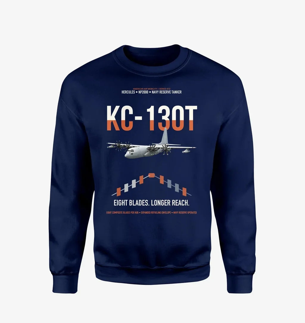 KC-130T NP2000 design on navy blue sweatshirt