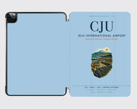 Thumbnail for Jeju International Airport (CJU) design on light blue ipad tablet case