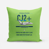 Thumbnail for Cessna Citation CJ2+ design on light green pillow