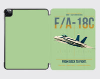 Thumbnail for F-A-18C Hornet design on light green ipad tablet case