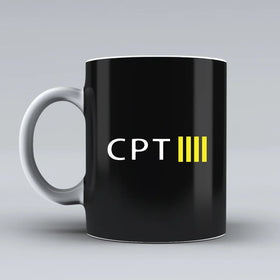 CPT & 4 Lines Ceramic White Mugs