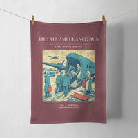 Thumbnail for VINTAGE G4506 - The Air Ambulance Run - Designed Towels design on darkred