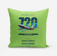Thumbnail for Boeing 720B design on light green pillow