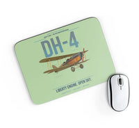 Thumbnail for Airco DH-4 Liberty Plane design on light green rectangle mouse pad