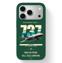 Thumbnail for Boeing 737 MAX 7 design on dark green magsafe iphone case