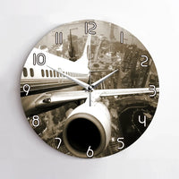 Thumbnail for Departing Aircraft & City Scene Wall Clock - view 2