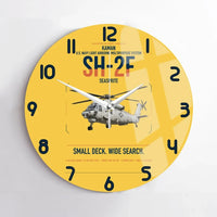 Thumbnail for Kaman SH-2F Seasprite design on yellow no frame wall clock