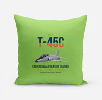 Thumbnail for T-45C Goshawk design on light green pillow