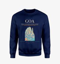 Thumbnail for Genoa Cristoforo Colombo Airport (GOA) design on navy blue sweatshirt