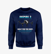 Thumbnail for DJI Inspire 2 design on navy blue sweatshirt