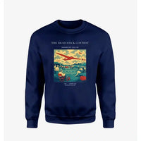 Thumbnail for VINTAGE G4257 - The Dead Stick Contest - Designed Sweatshirts design on navyblue