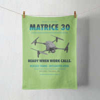 Thumbnail for DJI Matrice 30 design on light green towel