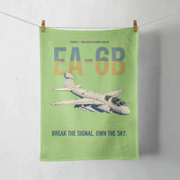 Thumbnail for EA-6B Prowler design on light green towel