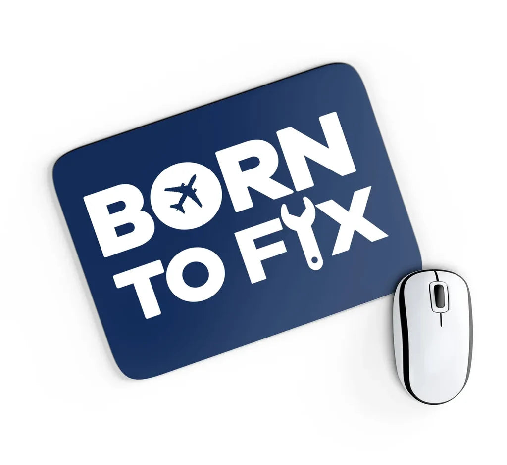 Born To Fix Airplanes Mouse Pad - view 4