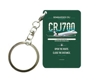 Thumbnail for CRJ700 Key Chain design on dark green key chain