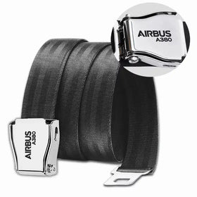 Airbus A380 & Text Fashion Airplane Seat Belts