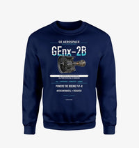 Thumbnail for GEnx-2B design on navy blue sweatshirt