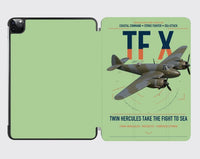 Thumbnail for Bristol Beaufighter TF X design on light green ipad tablet case