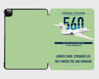 Thumbnail for Cessna Citation 560 - Citation V design on light green ipad tablet case