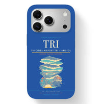 Thumbnail for Bristol Airport (TRI) design on blue iPhone 17 Pro MagSafe case