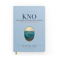 Thumbnail for Kualanamu International Airport Medan (KNO) design on light blue notebook