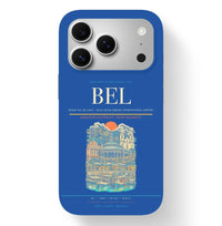 Thumbnail for Belem Airport (BEL) design on blue iPhone 17 Pro MagSafe case