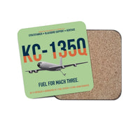 Thumbnail for KC-135Q Blackbird Tanker design on light green 1 piece coaster