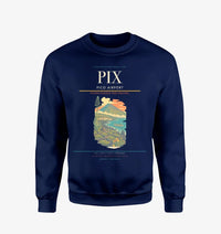 Thumbnail for Pico Airport (PIX) design on navy blue sweatshirt