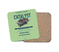 Thumbnail for CATALYST design on light green 1 piece coaster