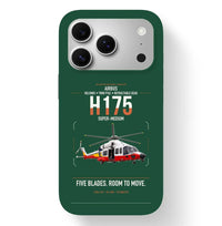 Thumbnail for Airbus H175 design on dark green magsafe iphone case, for iPhone 17 Pro