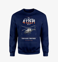 Thumbnail for Bell 412EPI design on navy blue sweatshirt