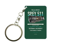 Thumbnail for SPEY 511 Key Chain design on dark green key chain