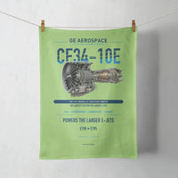 Thumbnail for CF34-10E design on light green towel