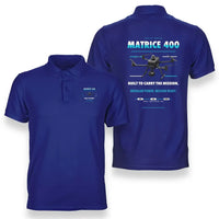 Thumbnail for DJI Matrice 400 design on blue polo