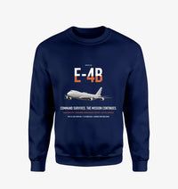 Thumbnail for E-4B Nightwatch design on navy blue sweatshirt