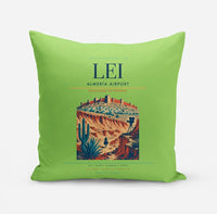 Thumbnail for Almería Airport (LEI) design on light green pillow