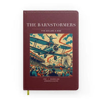 Thumbnail for VINTAGE G4017 - The Barnstormers - Designed Notebooks design on darkred
